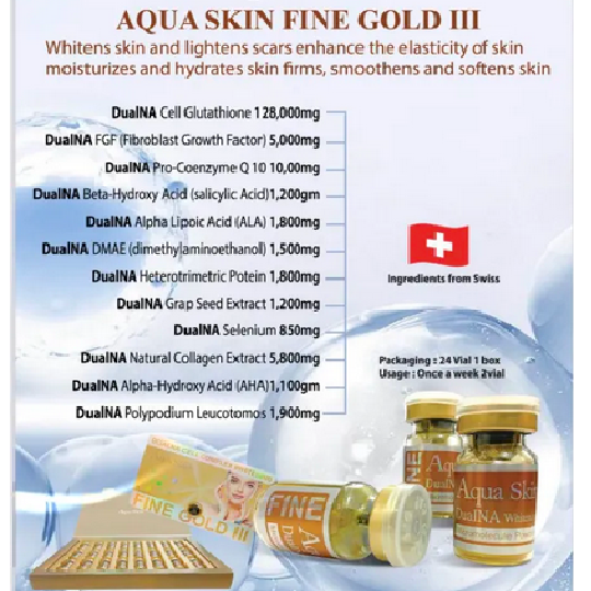 Aqua Skin® Fine Gold III – DualNA Cell Complex Whitening