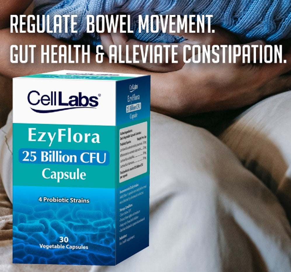 CellLabs EzyFlora Advanced Probiotic Supplement 25 Billion CFU Moonspells Beauty