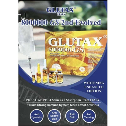 Glutax 8000000GS 2nd Evolved Prestige Pico Stem Cell Absorption Moonspells Beauty