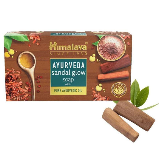Himalaya Ayurveda Sandal Glow Soap with Pure Ayurvedic Oil Moonspells Beauty