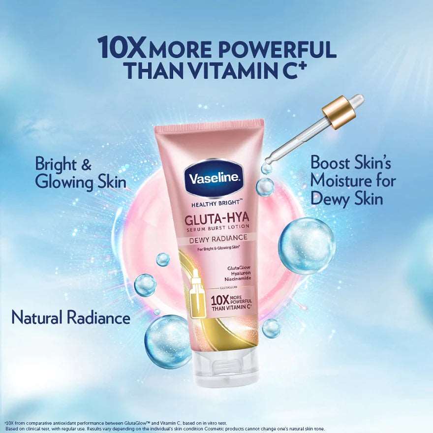 Vaseline Gluta-Hya Serum Burst Lotion Dewy Radiance Moonspells Beauty
