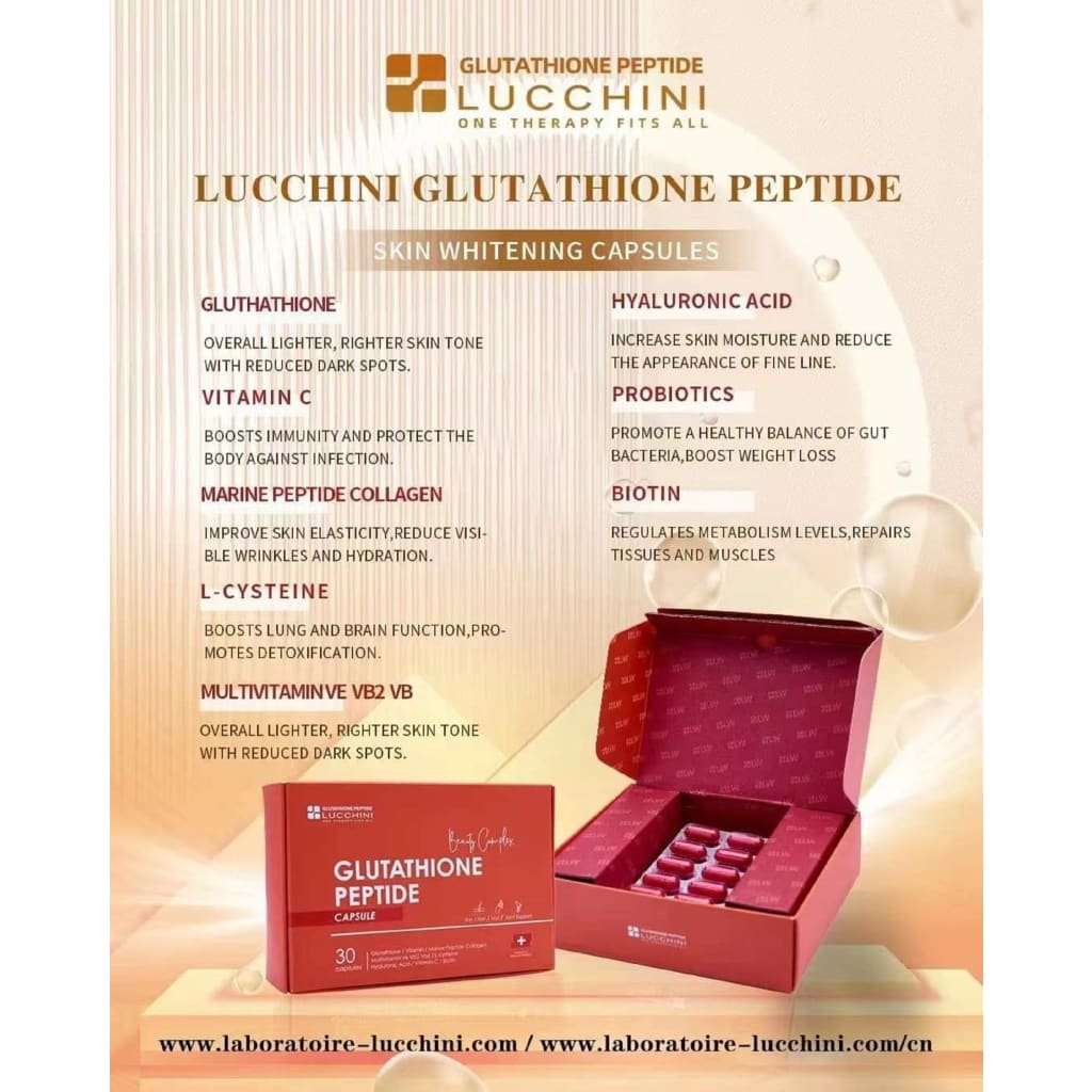 Lucchini Glutathione Peptide Capsules Moonspells Beauty