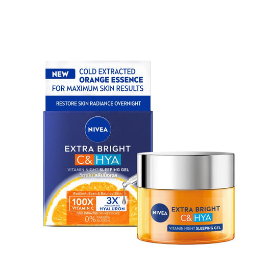 NIVEA Extra Bright C & HYA Vitamin Night Sleeping Gel Moonspells Beauty