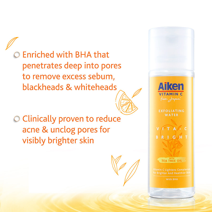 AIKEN Vita-C Brightening Exfoliating Water - Moonspells Beauty