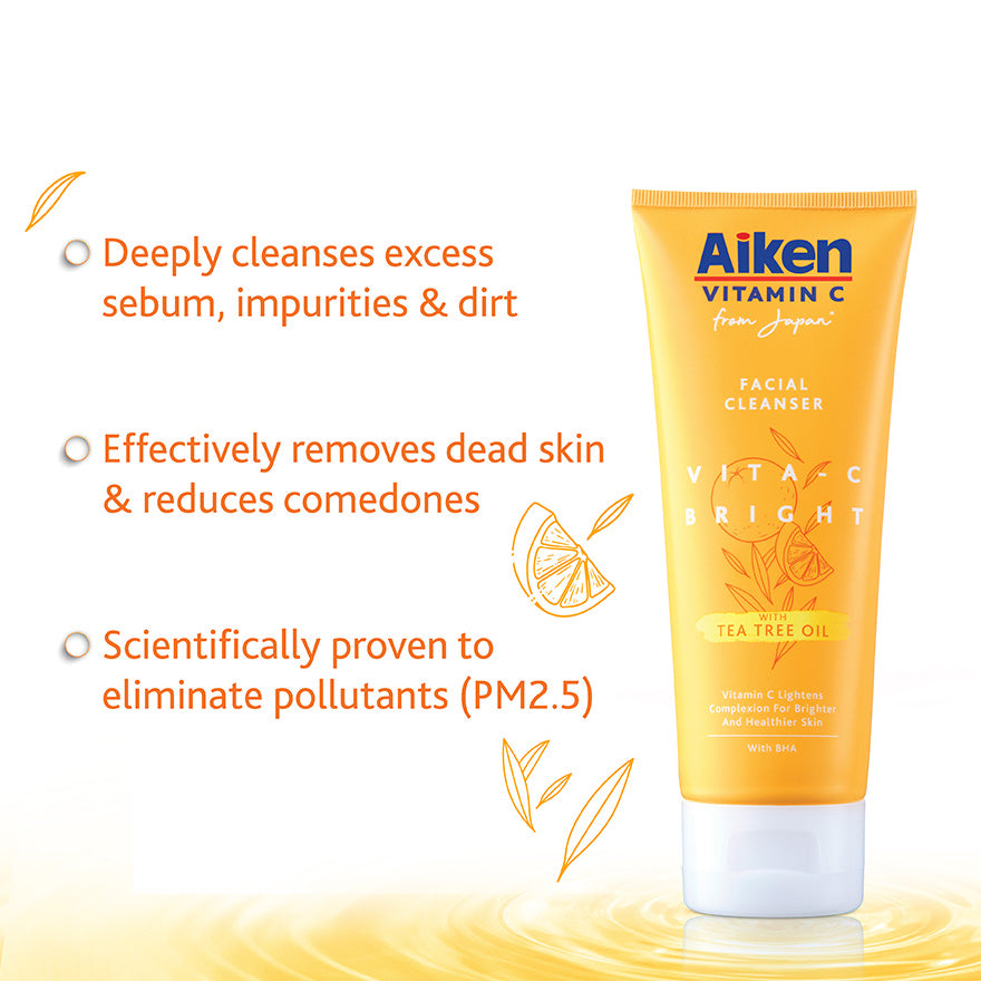 Aiken Vita-C Bright Whitening Cleanser - Moonspells Beauty