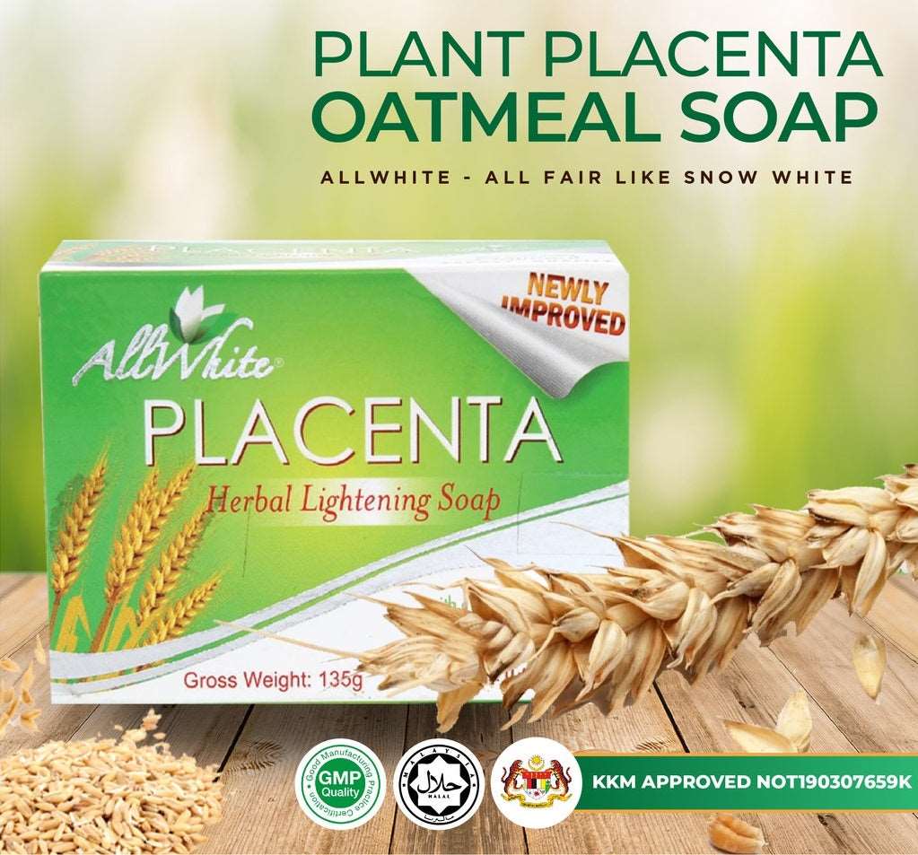 AllWhite PLANT Placenta Oatmeal Soap - Moonspells Beauty