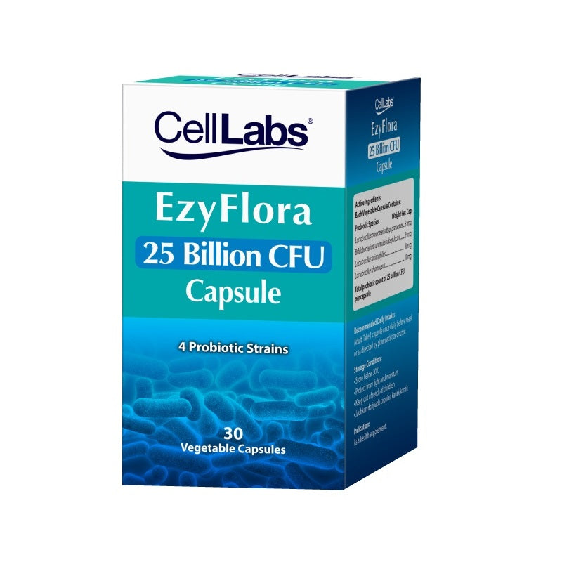 CellLabs EzyFlora Advanced Probiotic Supplement 25 Billion CFU - Moonspells Beauty