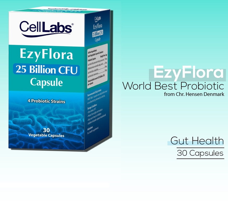 CellLabs EzyFlora Advanced Probiotic Supplement 25 Billion CFU - Moonspells Beauty