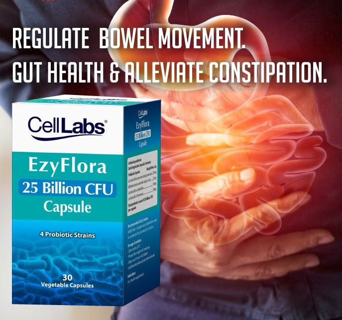 CellLabs EzyFlora Advanced Probiotic Supplement 25 Billion CFU - Moonspells Beauty