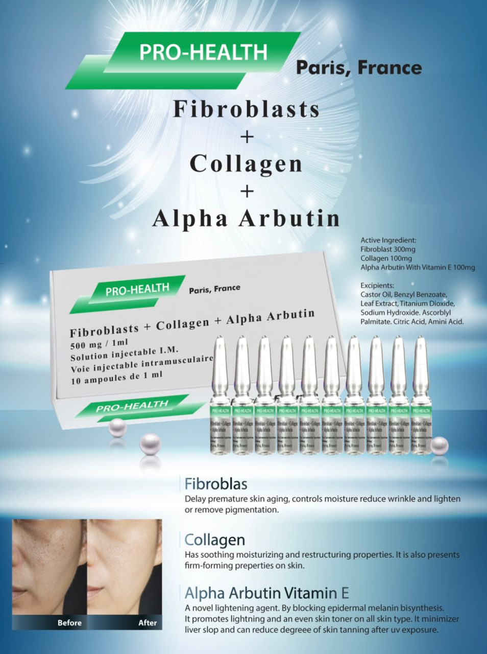 Fibroblasts + Collagen + Alpha Arbutin Moonspells Beauty