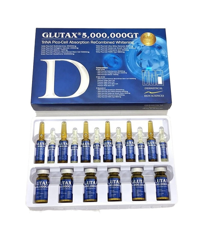 Glutax 5000000GT TriNA Pico Cell Absorption Recombined Whitening Moonspells Beauty