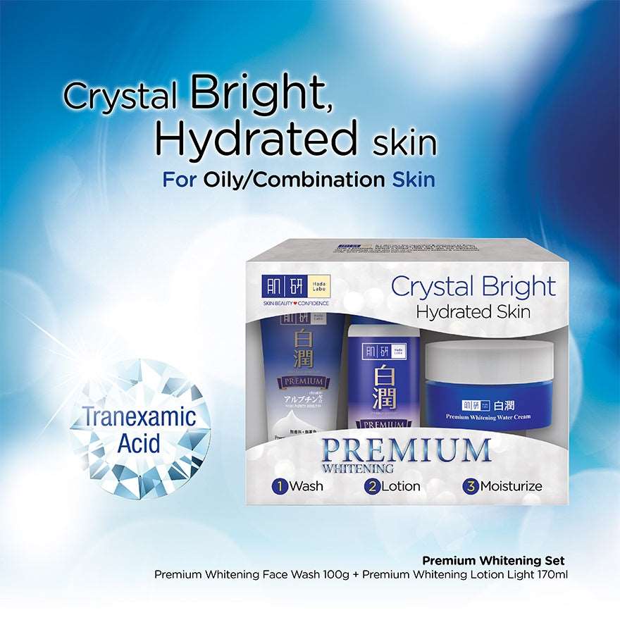 HADA LABO Premium Whitening 123 Trial Set - Moonspells Beauty