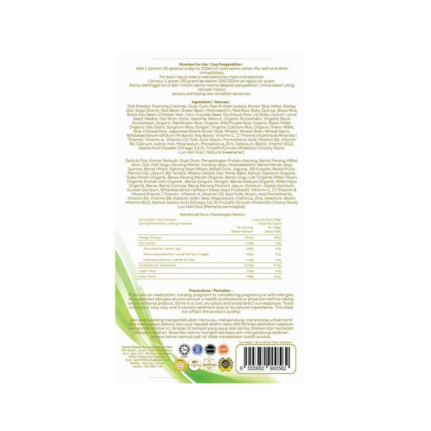 Kitsui 39 SuperFood Multigrain Meal Replacement - Moonspells Beauty