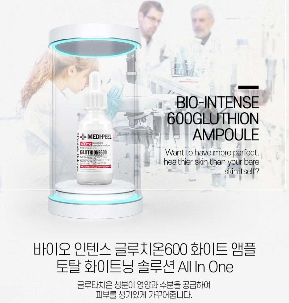 MEDI-PEEL Bio-Intense Gluthione 600 White Ampoule Serum - Moonspells Beauty