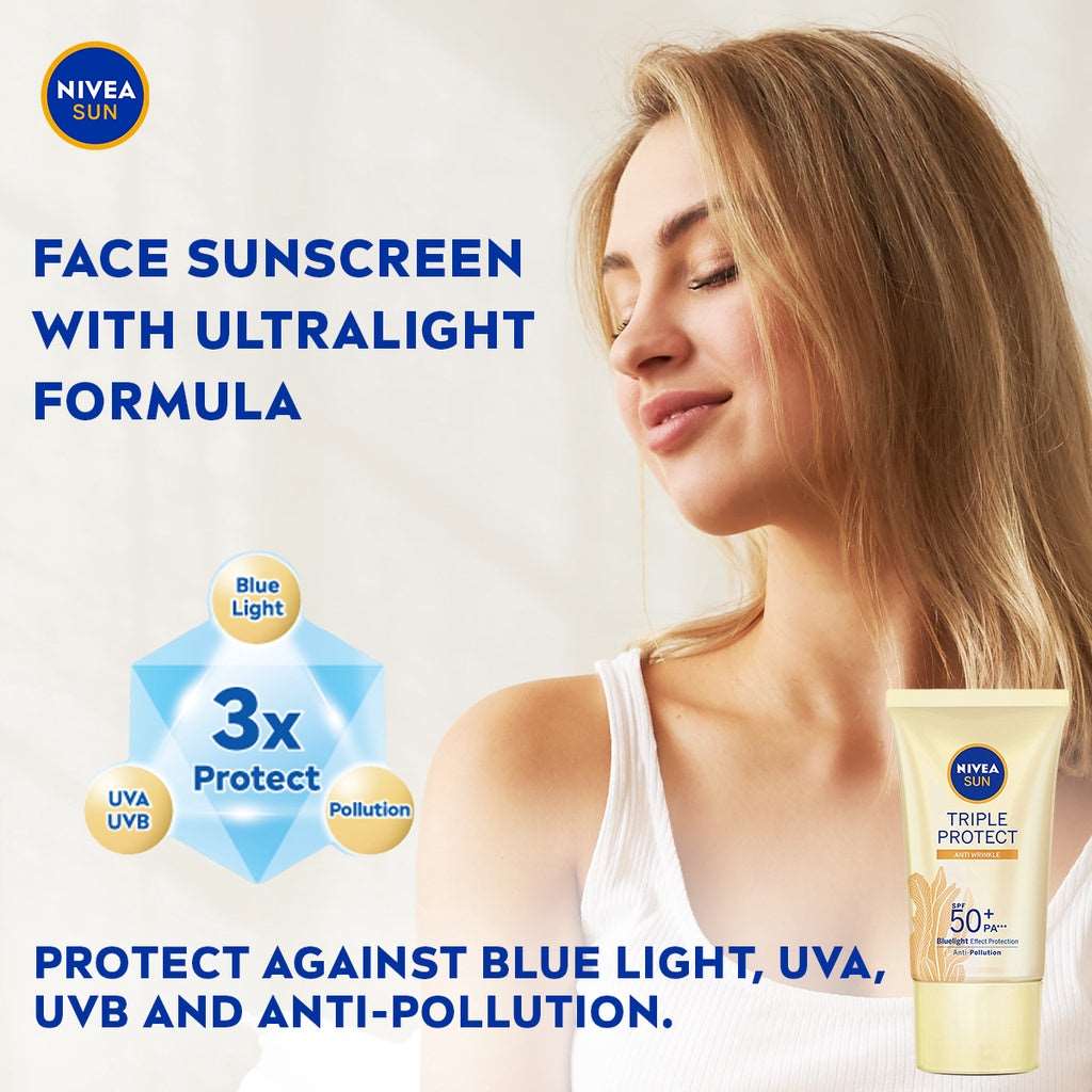 NIVEA Sun Triple Protect Anti Wrinkle Care Moonspells Beauty