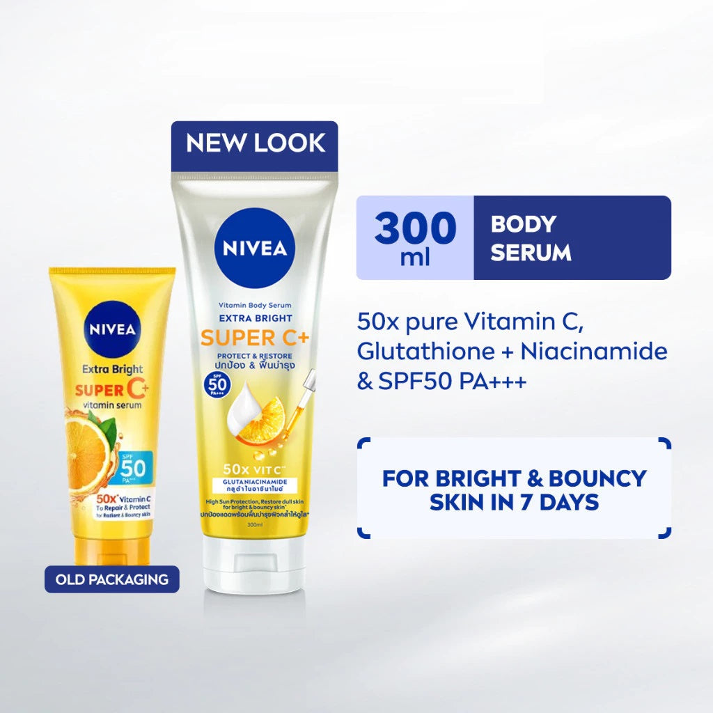 NIVEA Body Extra Bright Super C+ Vitamin Serum SPF50+++