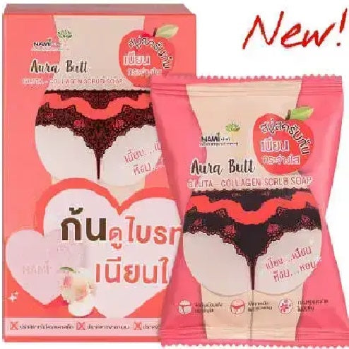 Nami Aura Butt Gluta-Collagen Scrub Soap 60g