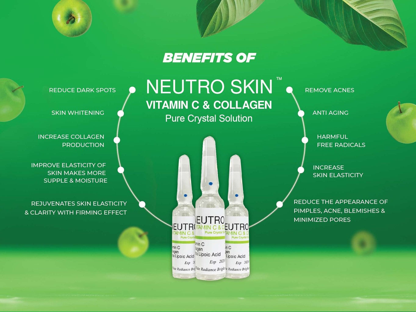 Neutro Skin Vit. C and Collagen Pure Crystal Solution - Moonspells Beauty