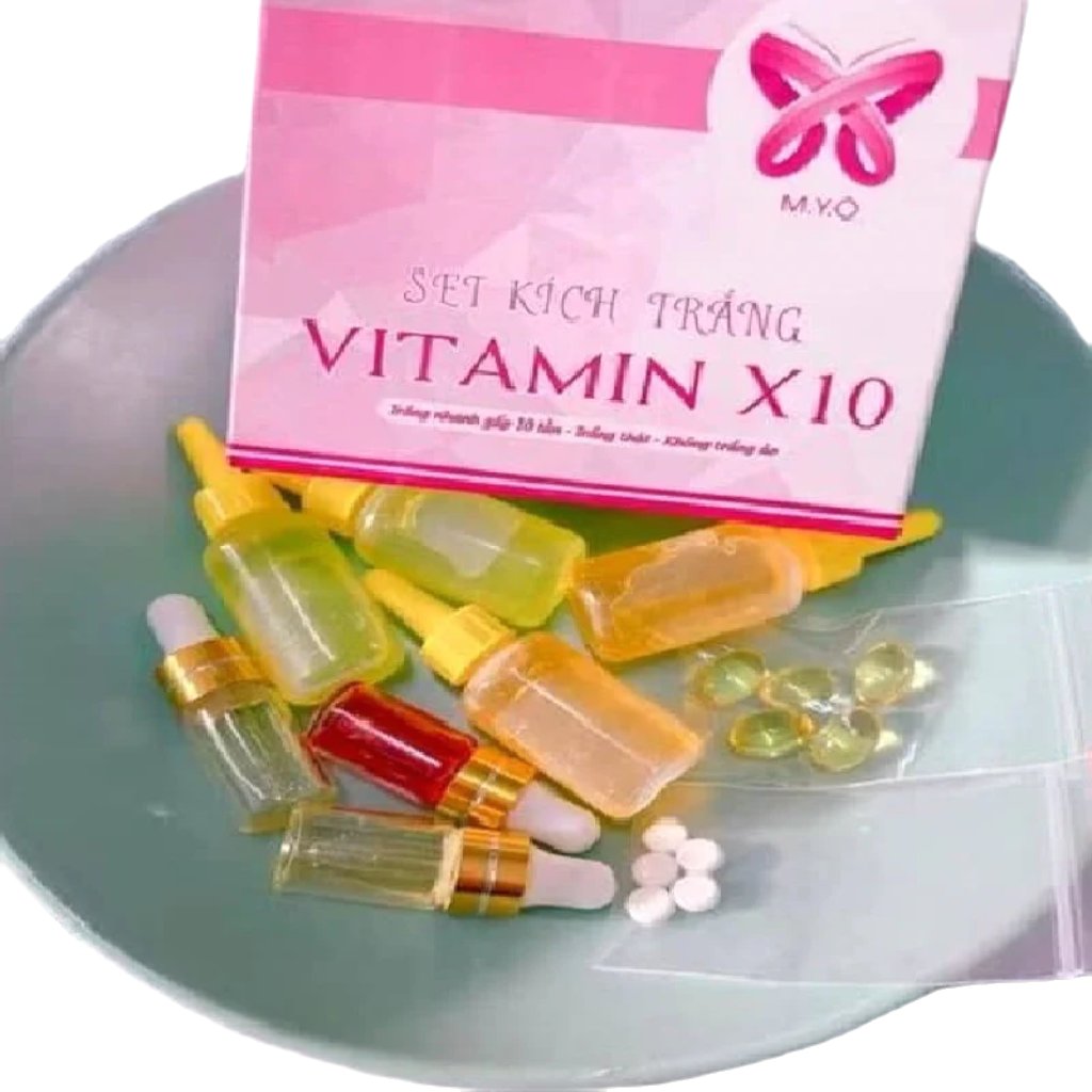 MYO VITAMIN X10 Whitening Cream or Lotion Additive Set