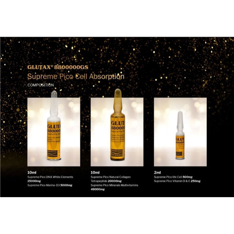 Glutax 8800000GS Pico Cell Absorption Moonspells Beauty