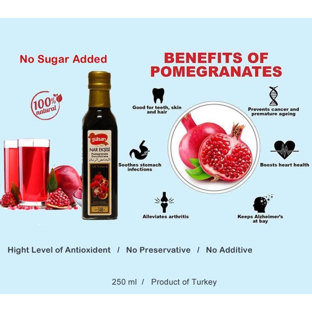 Gulsan Pomegranate Extract Concentrate 250ml - Moonspells Beauty