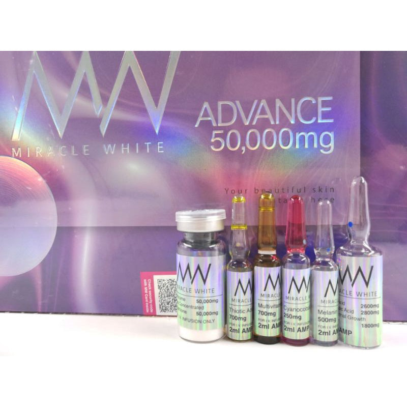 Miracle White Advance 50000MG with Melanin Inhibitor Moonspells Beauty