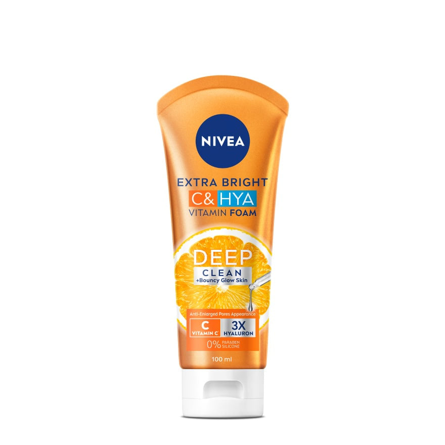 NIVEA Extra Bright C & HYA Vitamin Whip Foam Moonspells Beauty